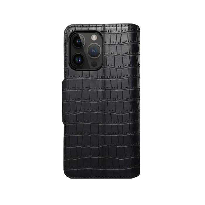 Alligator Print iPhone Case With Wallet And Strap
