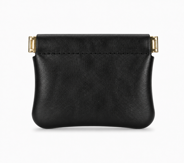 Handcrafted Leather Spring-Top Coin Purse