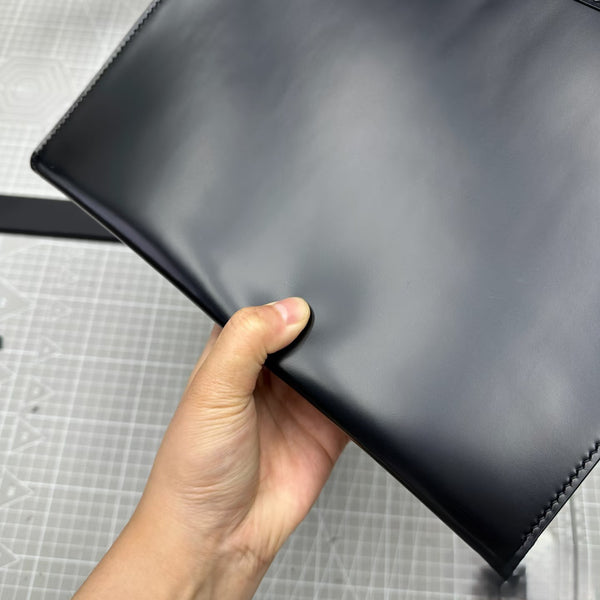 High-quality leather clutch bag