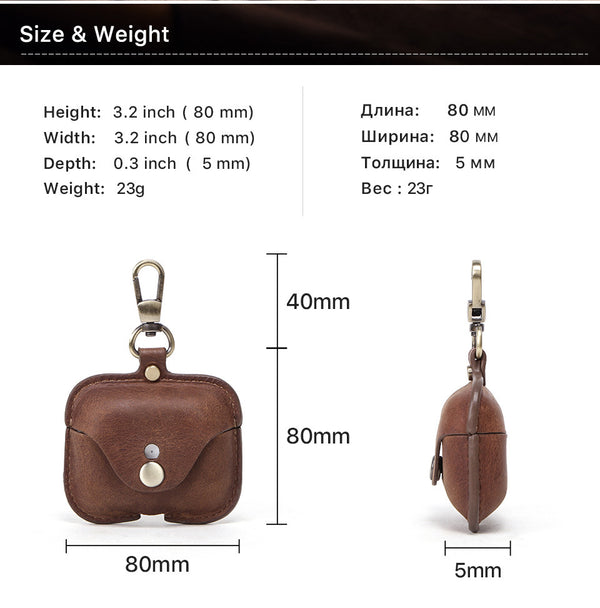 Genuine Leather Case for AirPods Pro/Pro2/3