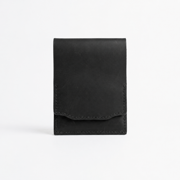 Vintage Handcrafted Full-Grain Leather Snap Wallet