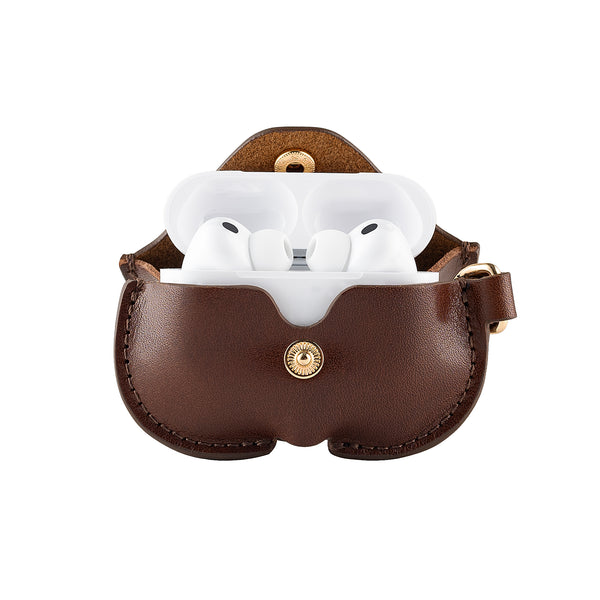 Premium Genuine Leather AirPods Case With Free Leather Lanyard