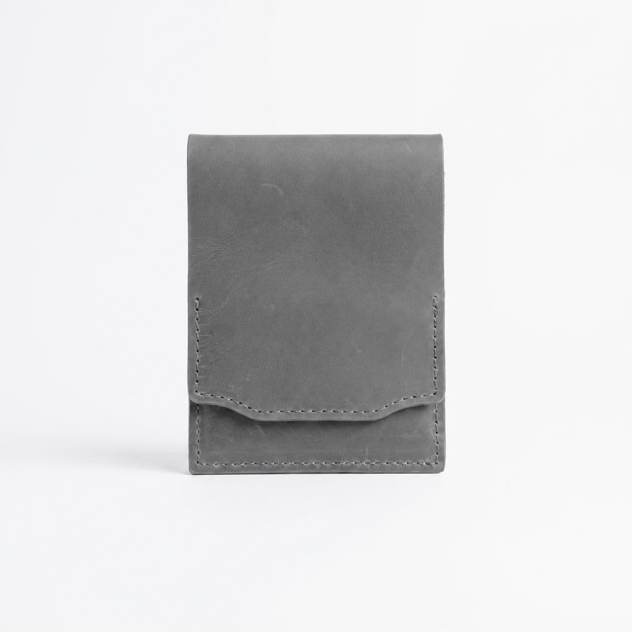 Vintage Handcrafted Full-Grain Leather Snap Wallet