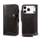 Genuine Leather Flip Case for iPhone