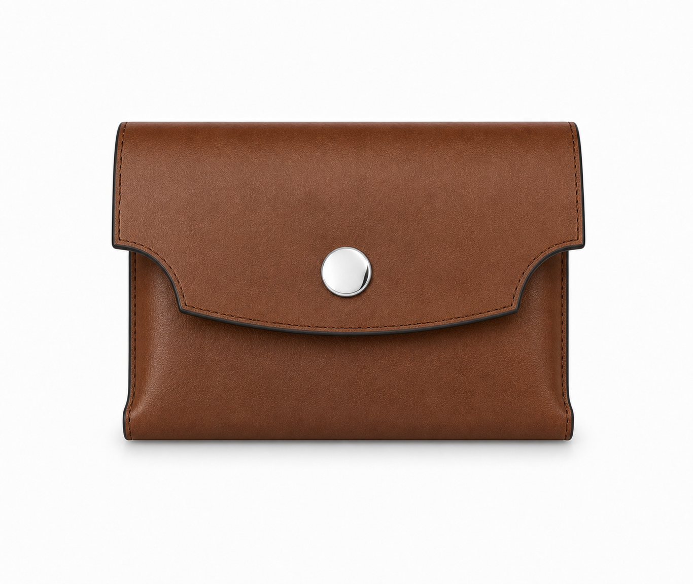Handcrafted Full-Grain Leather Snap Wallet
