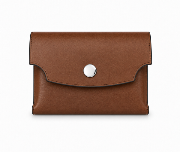 Handcrafted Full-Grain Leather Snap Wallet