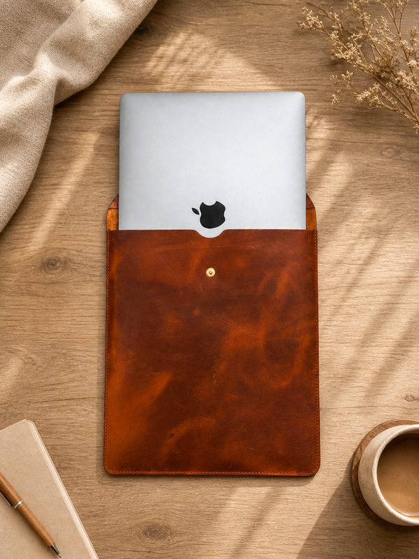 Premium Leather iPad & MacBook Case