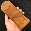Kakavy Slim Leather Wallet with Pen Slot - Handcrafted Full-Grain EDC Wallet detail image 3