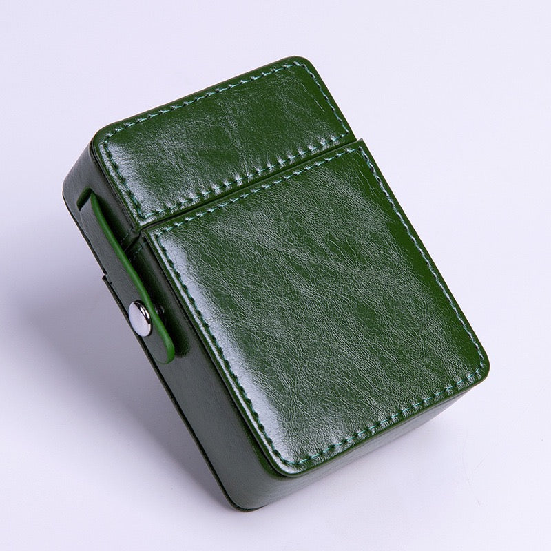 Premium Leather Cigarette Case with Dual Compartments