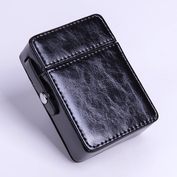 Premium Leather Cigarette Case with Dual Compartments