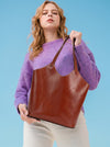 Minimal Leather Tote — Effortless Everyday Style