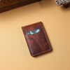 Vintage Handcrafted Full-Grain Leather Money Clip Wallet