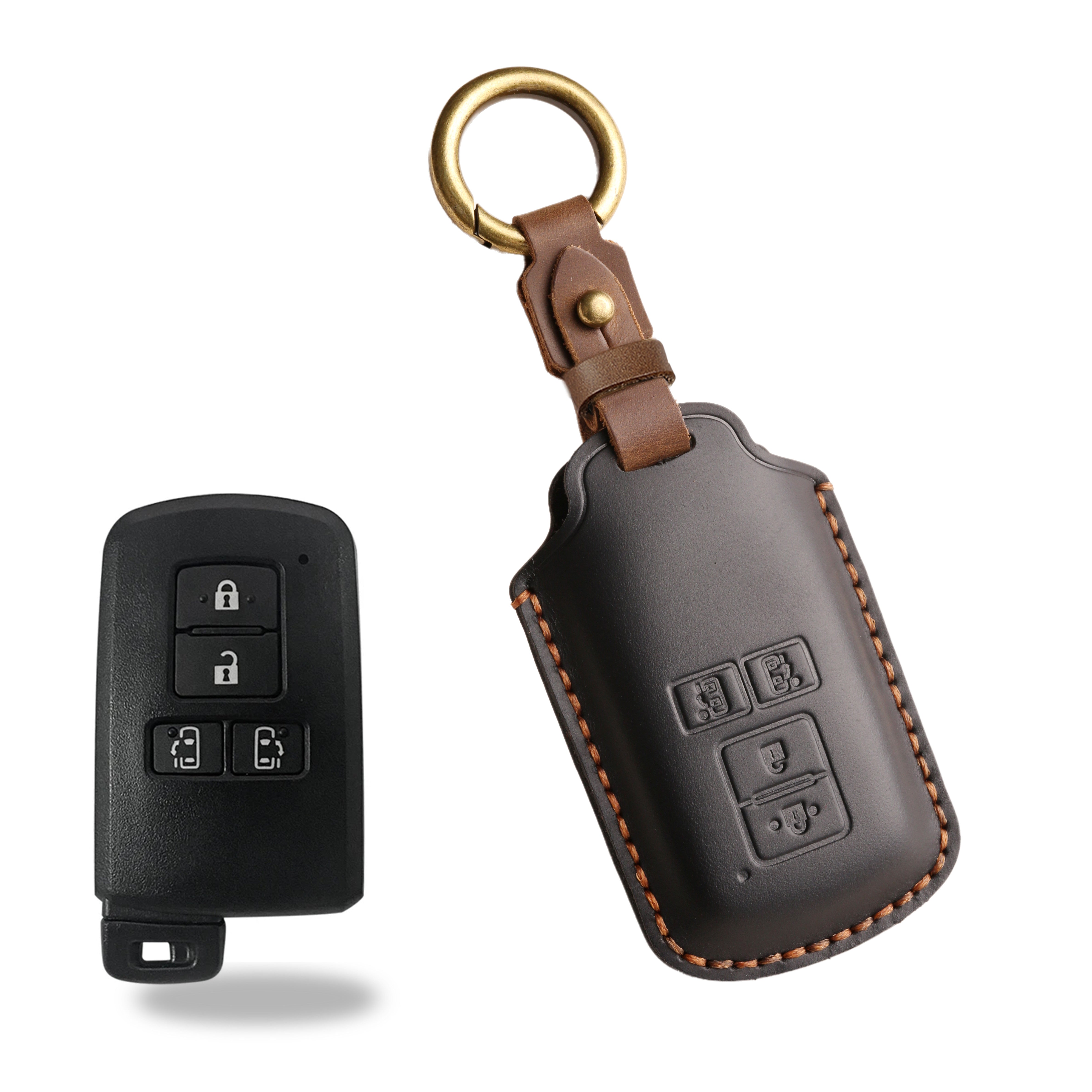 Top Grain Leather Toyota key Case