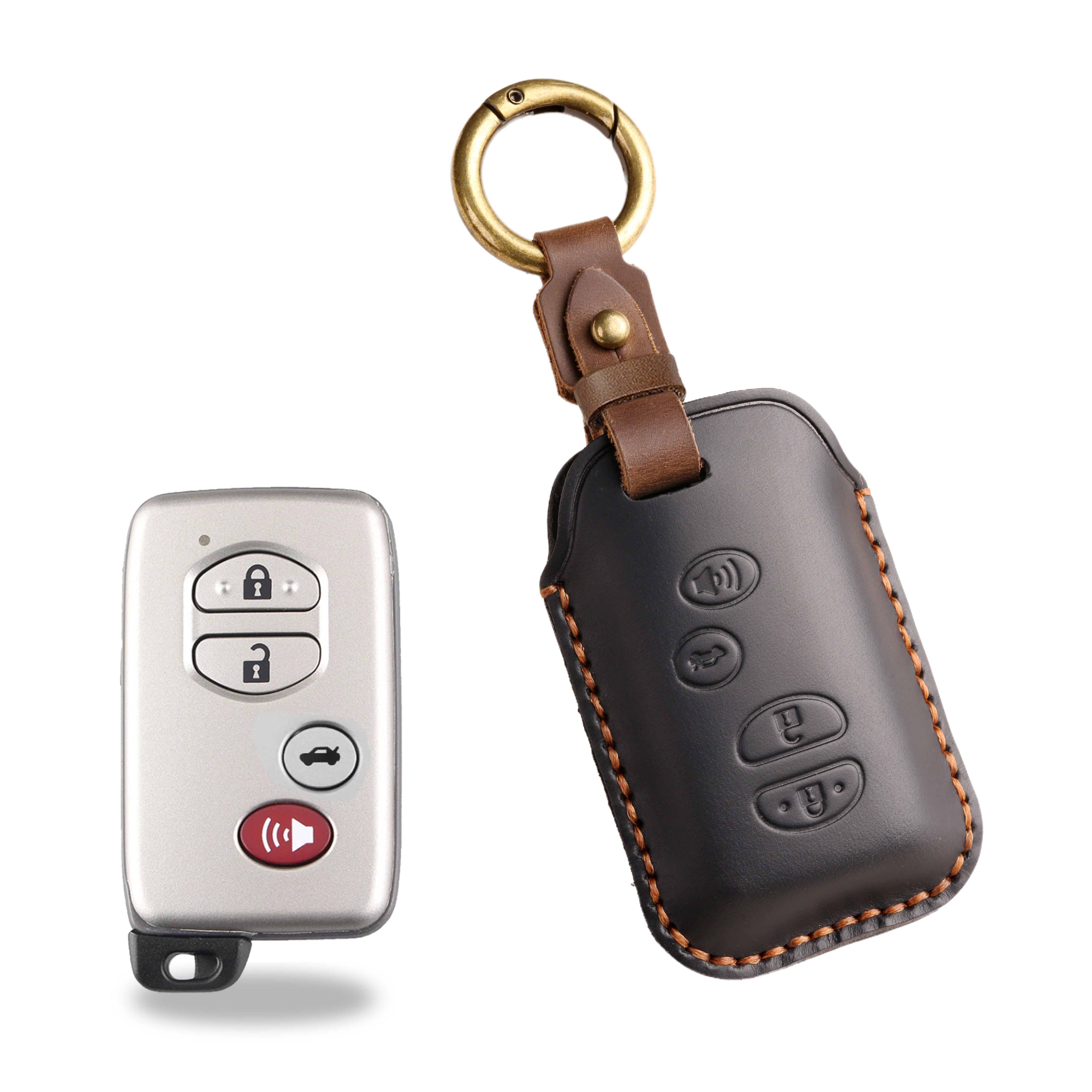 Top Grain Leather Toyota key Case