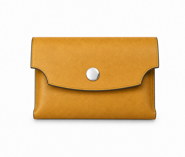 Handcrafted Full-Grain Leather Snap Wallet