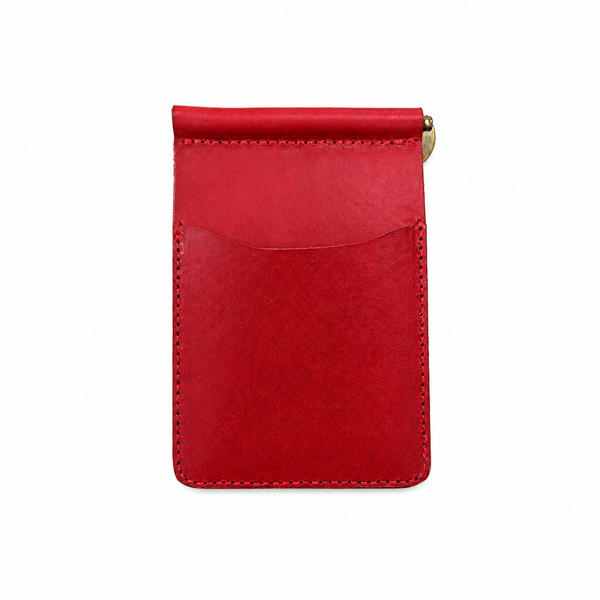Vintage Handcrafted Full-Grain Leather Money Clip Wallet